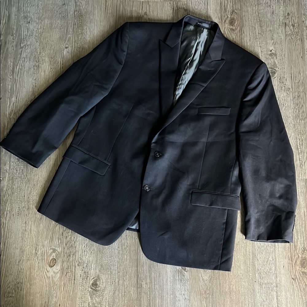 Calvin Klein Classic Black wool Men's Blazer 46R - Picture 1 of 8